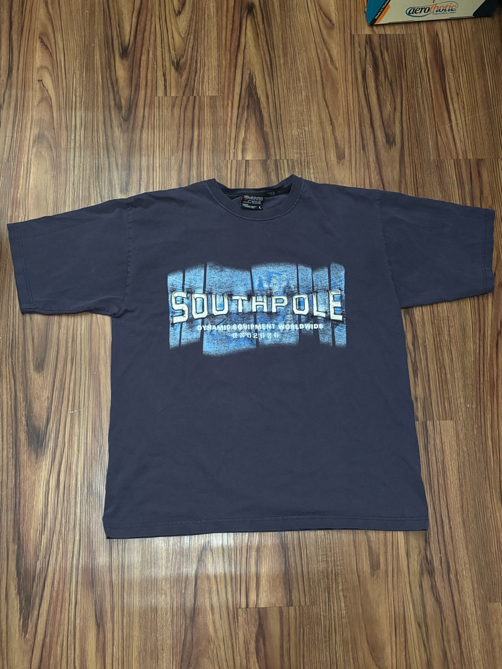 South Pole Navy Tee with Blue Graphic Logo